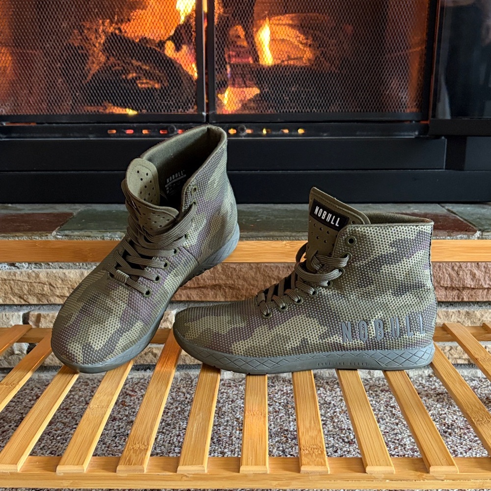 NOBULL Woman’s High-Top Training Shoes — Olive Camo - Picture 3 of 5